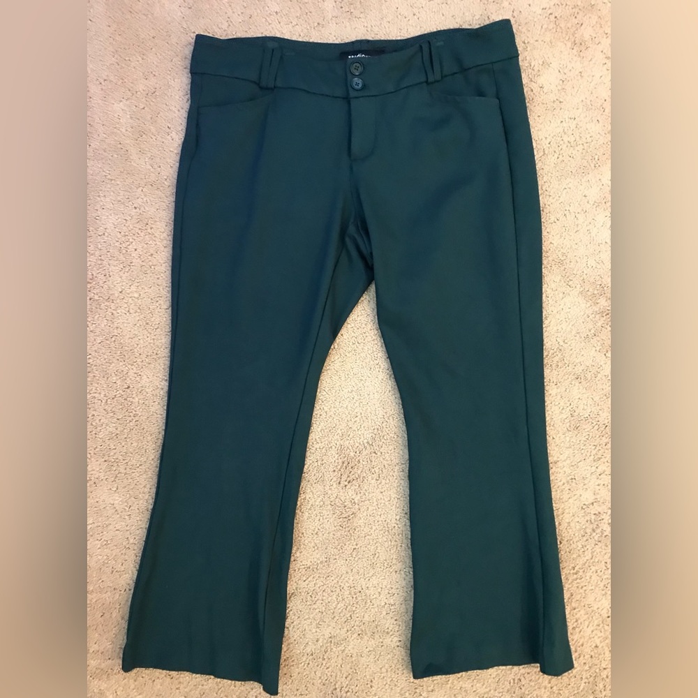 Torrid studio dress pant - dark green - slim boot cute - mid rise - size 18S